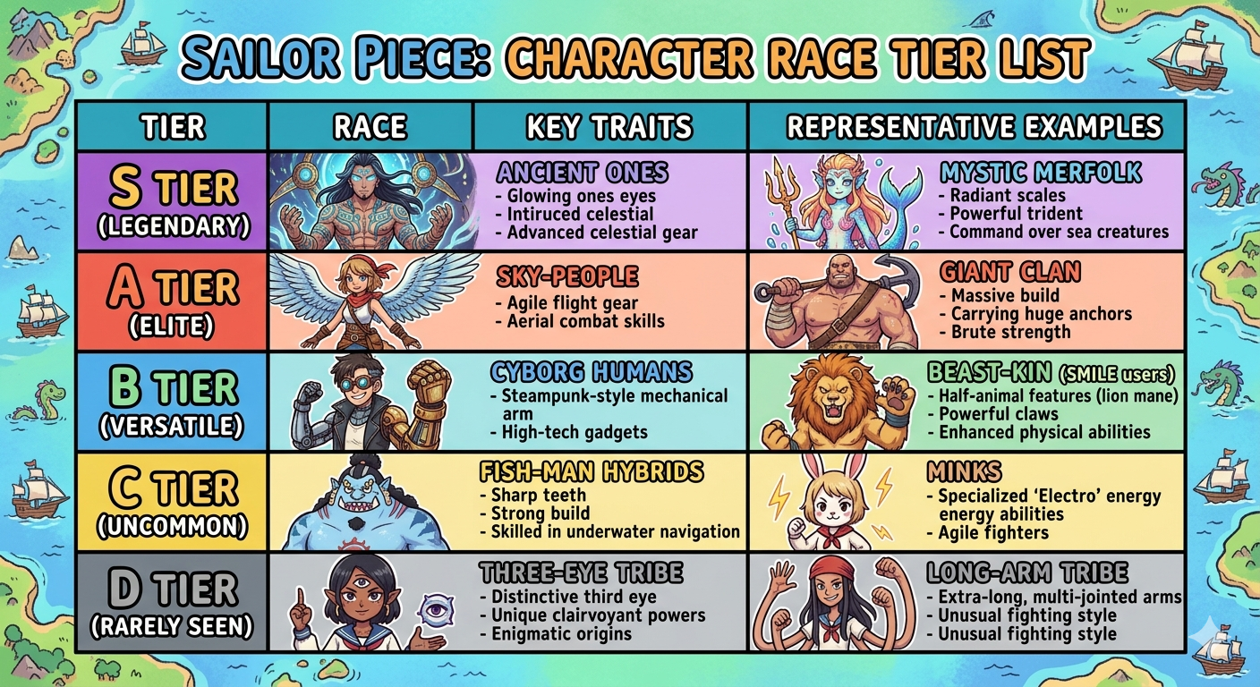 Sailor Piece Race Tier List